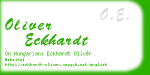 oliver eckhardt business card